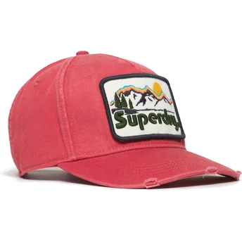 Gorra curva roja ajustable Graphic Red Graphic de Superdry