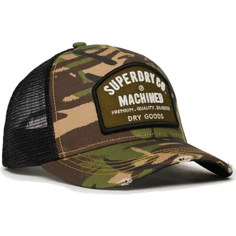 Gorra trucker camuflaje Dirt Road Army Camo de Superdry