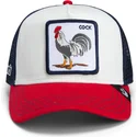 gorra-trucker-blanca-azul-marino-y-roja-gallo-cock-team-rooster-original-recipe-team-pride-the-farm-de-goorin-bros