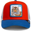 gorra-trucker-naranja-blanca-y-azul-tigre-king-team-tiger-original-recipe-team-pride-the-farm-de-goorin-bros