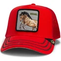 gorra-trucker-roja-caballo-rebel-the-wild-west-core-canvas-the-farm-de-goorin-bros