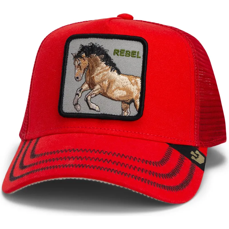 cap-zaoblena-red-snapback-goorin-bros-horse-rebel-the-wild-west-core-canvas-the-farm-red-hat-the-farm-de-goorin-bros