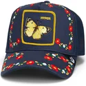 cap-zaoblena-navy-blue-snapback-goorin-bros-butterfly-hyper-active-flora-fauna-the-farm-navy-blue-hat-the-farm-de-goorin-bros
