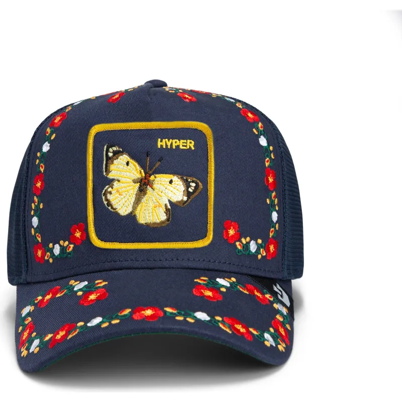 cap-zaoblena-navy-blue-snapback-goorin-bros-butterfly-hyper-active-flora-fauna-the-farm-navy-blue-hat-the-farm-de-goorin-bros