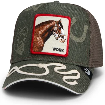 Šiltovky zaoblená kamionista zelená snapback Goorin Bros. Work Double Shift Horse Play The Farm Green Hat The Farm de Goorin Bros.