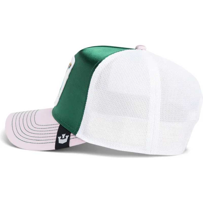 siltovka-zaoblena-viacfarebna-snapback-goorin-bros-turtle-wavy-allablur-great-escape-the-farm-green-white-and-pink-hat-the-farm-