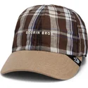 cap-zaoblena-brown-snapback-goorin-bros-curved-brim-ask-your-mother-papa-cap-madras-the-farm-brown-cap-the-farm-de-goorin-bros