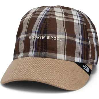 Šiltovky zaoblená hnedá snapback Goorin Bros. Curved Brim Ask Your Mother Papa Cap Madras The Farm Brown Cap The Farm de Goorin Bros.