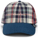 cap-zaoblena-navy-blue-snapback-goorin-bros-curved-brim-raised-in-a-barn-papa-cap-madras-the-farm-navy-blue-and-red-cap-the-farm