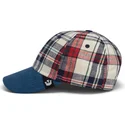 gorra-curva-azul-marino-y-roja-snapback-raised-in-a-barn-papa-cap-madras-the-farm-de-goorin-bros