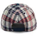 gorra-curva-azul-marino-y-roja-snapback-raised-in-a-barn-papa-cap-madras-the-farm-de-goorin-bros