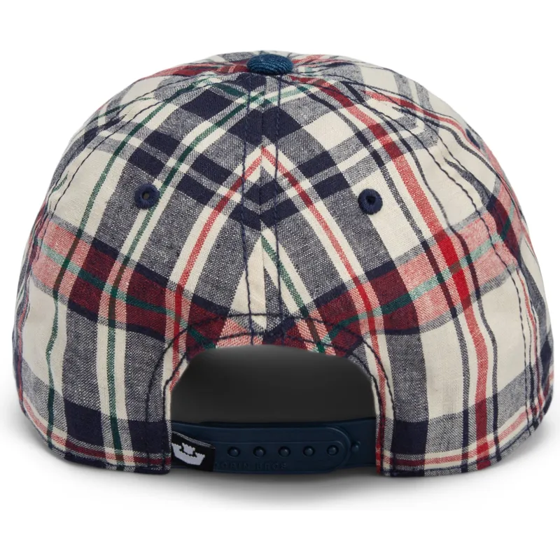 siltovky-zaoblena-tmavomodra-snapback-goorin-bros-curved-brim-raised-in-a-barn-papa-cap-madras-the-farm-navy-blue-and-red-cap-th