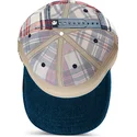 gorra-curva-azul-marino-y-roja-snapback-raised-in-a-barn-papa-cap-madras-the-farm-de-goorin-bros