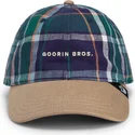 siltovky-zaoblena-viacfarebna-snapback-goorin-bros-curved-brim-hardly-working-papa-cap-madras-the-farm-navy-blue-and-brown-cap-t