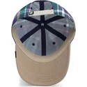 goorin-bros-gebogener-schirm-hardly-working-papa-kappe-madras-the-farm-marineblau-und-braun-snapback-kappe
