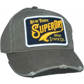 Gorra curva verde ajustable Graphic Khaki Green de Superdry