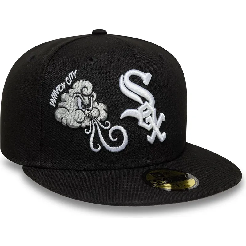 siltovka-rovna-cierna-upravena-59fifty-food-icon-windy-city-chicago-white-sox-mlb-new-era