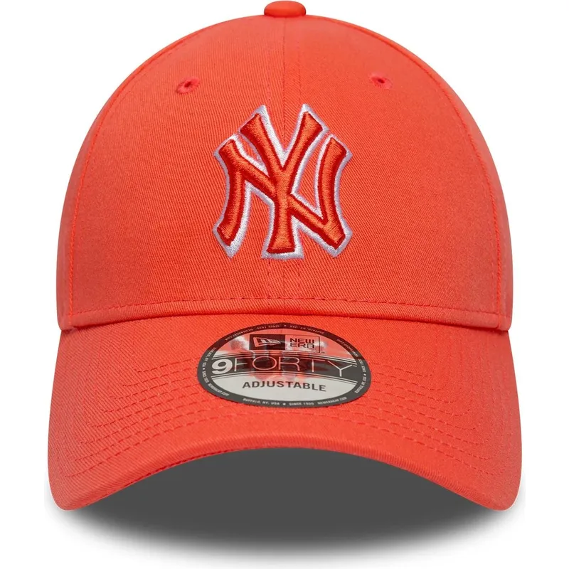 siltovka-zaoblena-oranzova-nastavitelny-9forty-team-outline-new-york-yankees-mlb-new-era