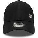 schwarze-verstellbare-9forty-flawless-trucker-kappe-der-new-york-yankees-mlb-von-new-era