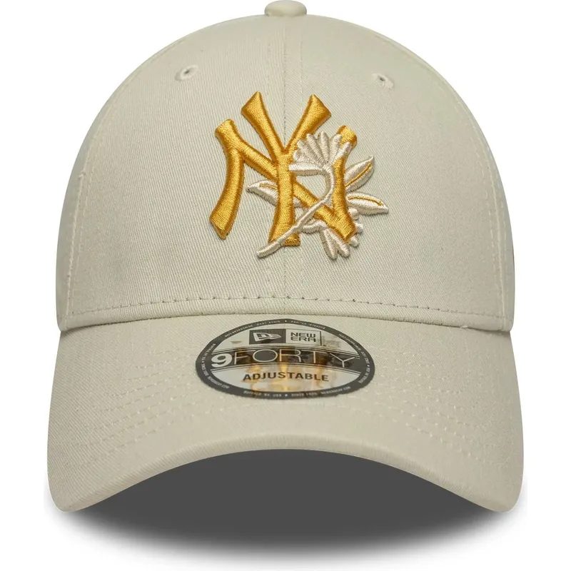 siltovka-zaoblena-bezova-nastavitelny-9forty-floral-icon-new-york-yankees-mlb-new-era