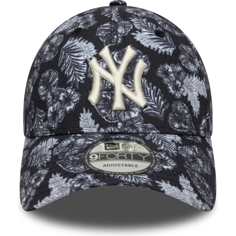 schwarze-verstellbare-gebogene-kappe-9forty-all-over-print-der-new-york-yankees-mlb-von-new-era