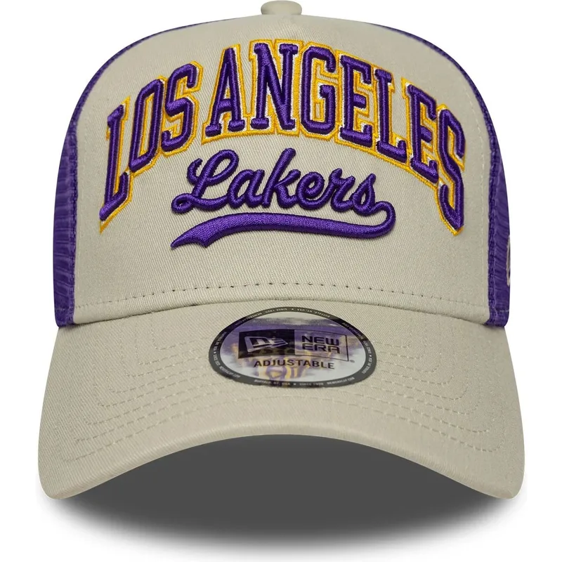 siltovka-zaoblena-fialova-snapback-e-frame-frame-script-los-angeles-lakers-nba-new-era