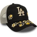 schwarze-trucker-kappe-a-frame-floral-icon-der-los-angeles-dodgers-mlb-von-new-era
