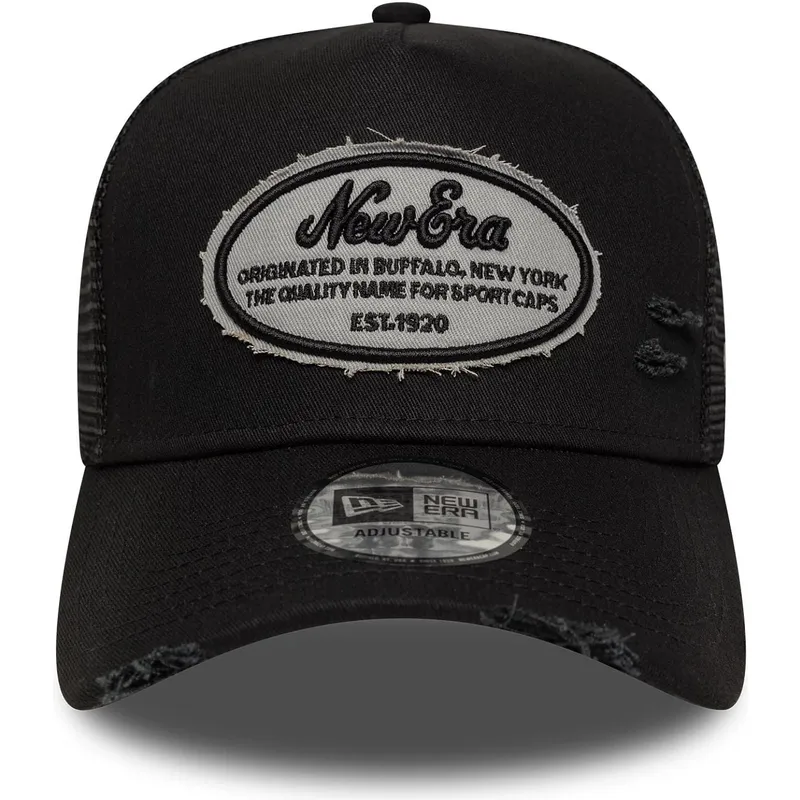 siltovka-zaoblena-cierna-snapback-a-frame-oval-distress-patch-new-era