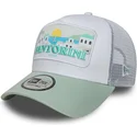 new-era-santorini-greece-a-frame-summer-weisse-und-grune-trucker-kappe