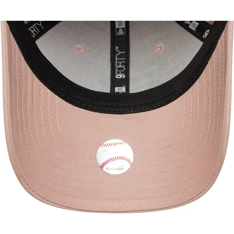 siltovky-zaoblena-ruzova-nastavitelny-pasik-9forty-beaded-new-york-yankees-mlb-new-era