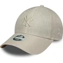 siltovka-zaoblena-bezova-nastavitelny-9forty-woven-new-york-yankees-mlb-new-era