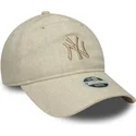 siltovka-zaoblena-bezova-nastavitelny-9twenty-linen-new-york-yankees-mlb-new-era