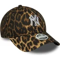 siltovka-zaoblena-leopardi-nastavitelny-9twenty-outline-new-york-yankees-mlb-new-era