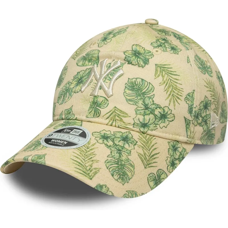 cap-zaoblena-beige-adjustable-strap-9twenty-all-over-print-tropical-new-york-yankees-mlb-new-era cap-zaoblena-beige-adjustable-strap-9twenty-all-over-print-tropical-new-york-yankees-mlb-new-era