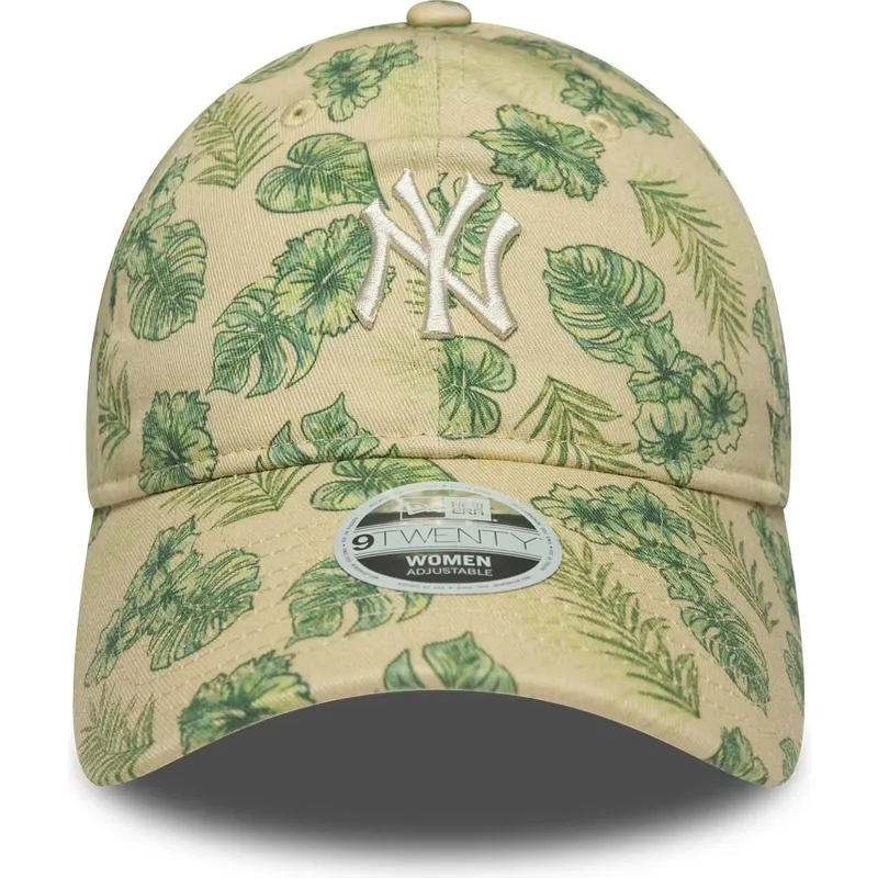cap-zaoblena-beige-adjustable-strap-9twenty-all-over-print-tropical-new-york-yankees-mlb-new-era cap-zaoblena-beige-adjustable-strap-9twenty-all-over-print-tropical-new-york-yankees-mlb-new-era