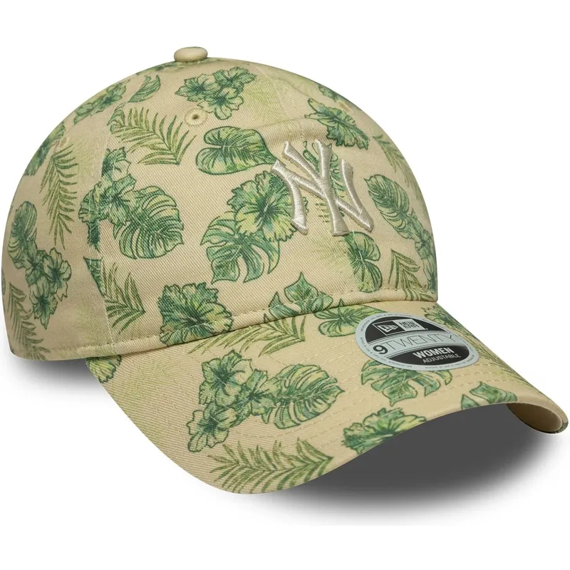 cap-zaoblena-beige-adjustable-strap-9twenty-all-over-print-tropical-new-york-yankees-mlb-new-era cap-zaoblena-beige-adjustable-strap-9twenty-all-over-print-tropical-new-york-yankees-mlb-new-era