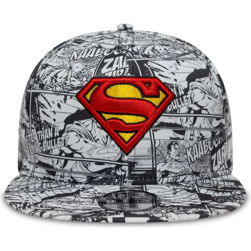 siltovka-rovna-cierna-snapback-pre-deti-9fifty-all-over-print-superman-dc-comics-new-era