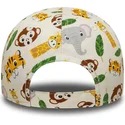 new-era-9forty-all-over-print-safari-verstellbare-beige-kinder-cap-mit-gebogenem-schirm