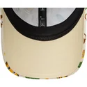 new-era-9forty-all-over-print-safari-verstellbare-beige-kinder-cap-mit-gebogenem-schirm