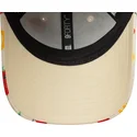 beige-verstellbare-kinder-cap-9forty-all-over-print-fruit-von-new-era