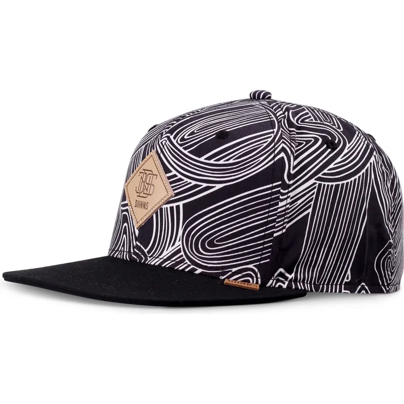 schwarze-flache-snapback-kappe-ma-pattern-von-djinns