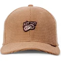 djinns-truefit-hut-nut-waffle-braune-snapback-kappe-mit-gebogenem-schirm
