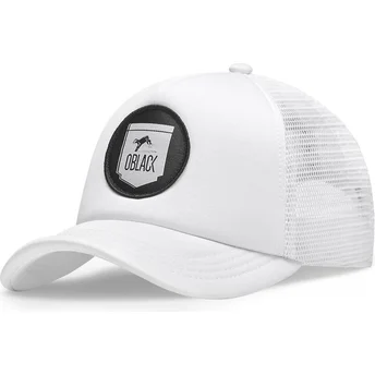 Cap zaoblená white snapback Oblack