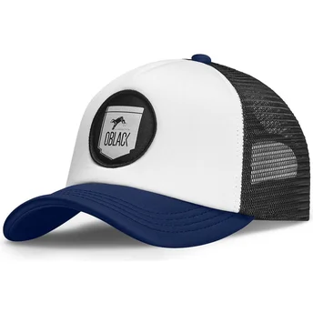 Oblack Classic Navy Blue Trucker Hat