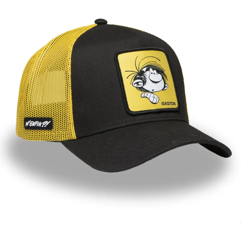 schwarz-gelbe-trucker-kappe-gaston-lagaffe-hea-von-capslab