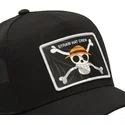 schwarze-trucker-kappe-straw-hat-pirates-op5-fla-one-piece-von-capslab