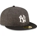 schwarze-enganliegende-flatcap-59fifty-day-retro-crown-der-new-york-yankees-mlb-von-new-era