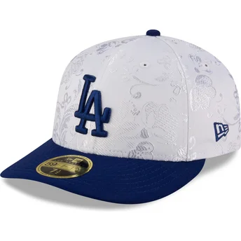 Weiße und blaue Los Angeles Dodgers MLB 59FIFTY Day Low Profile Fitted Cap von New Era