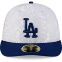 weisse-und-blaue-59fifty-day-low-profile-fitted-cap-der-los-angeles-dodgers-mlb-von-new-era