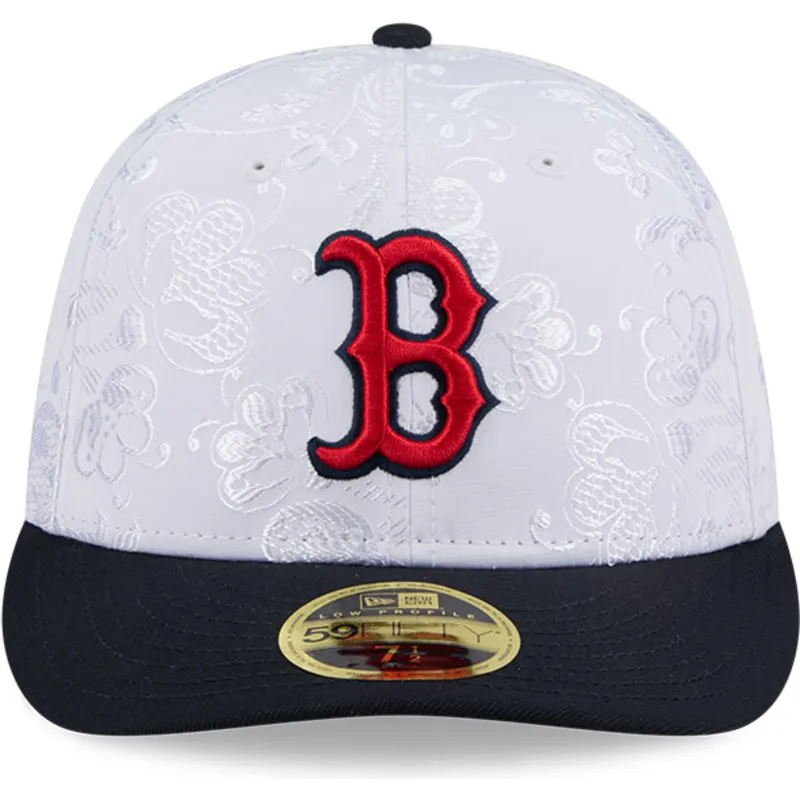 marineblaue-und-weisse-flache-fitted-cap-59fifty-day-low-profile-der-boston-red-sox-mlb-von-new-era
